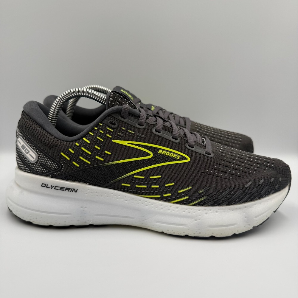 Brooks Glycerin 20 Grey White Running Shoes Sneakers Women's Size 10 1203691B047